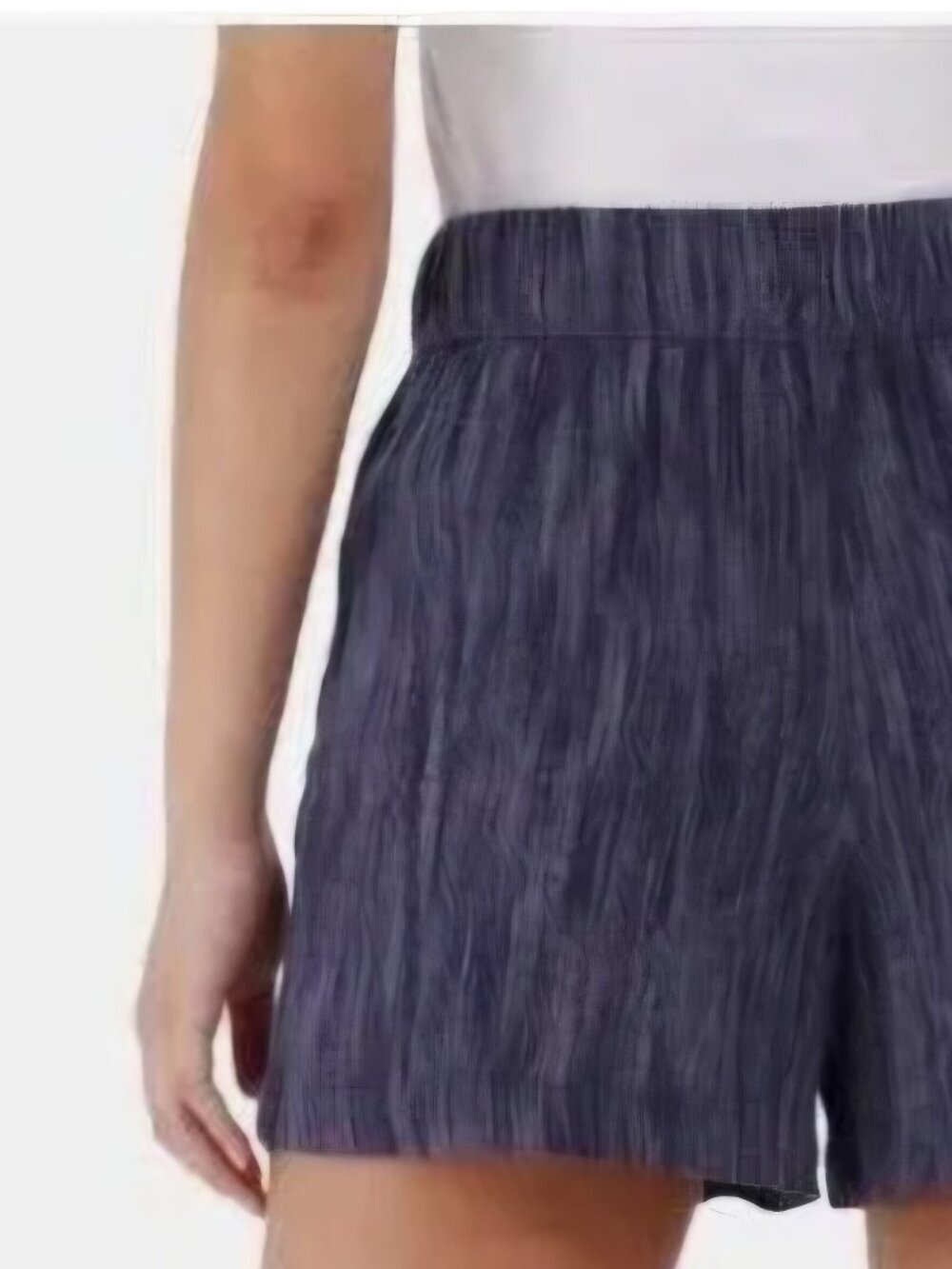 NWT Time and tru blue linen blend Lightweight drawstring waist pockets shorts XL - Picture 2 of 6